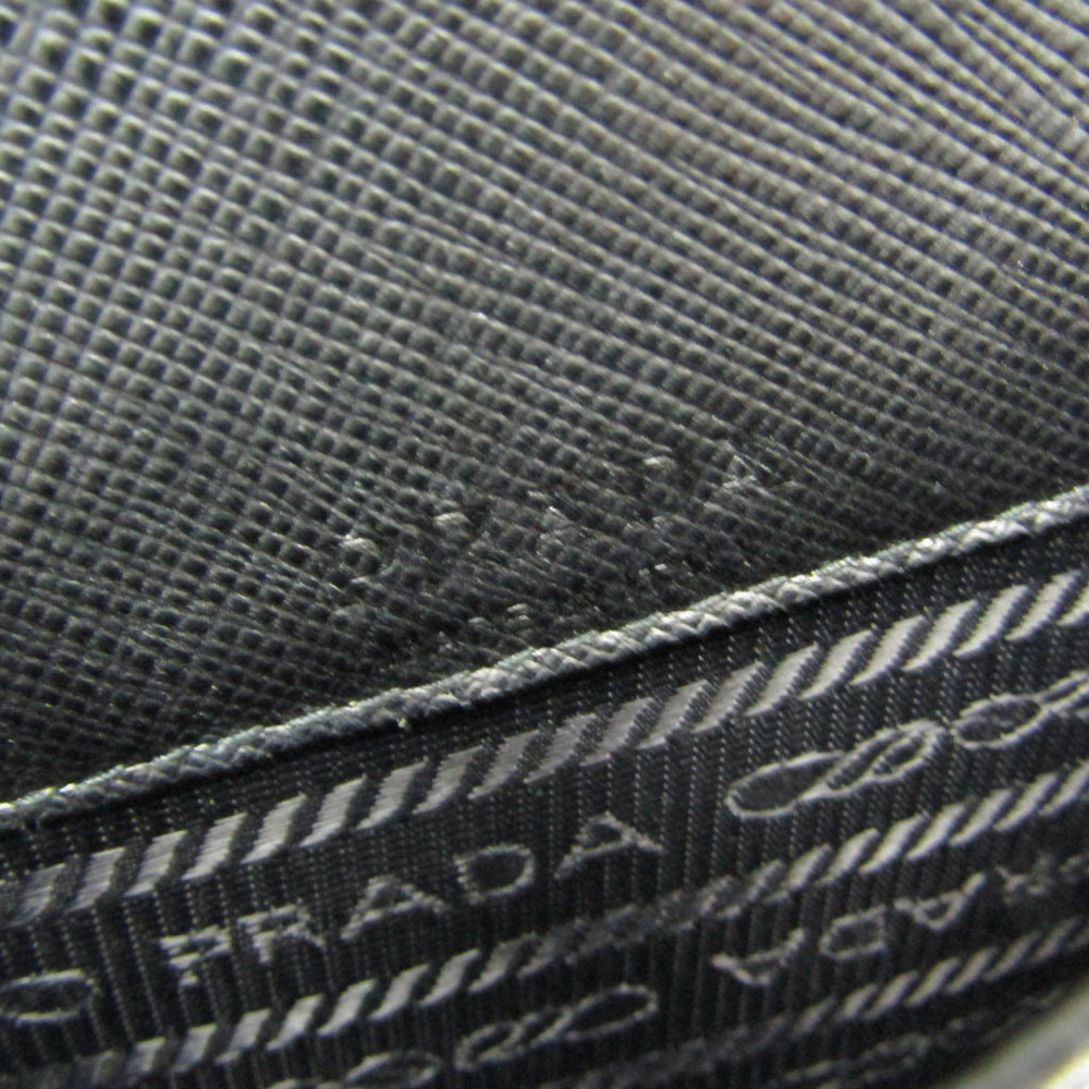 PRADA Black Leather Saffiano Shoulder Bag - Picture 13 of 14